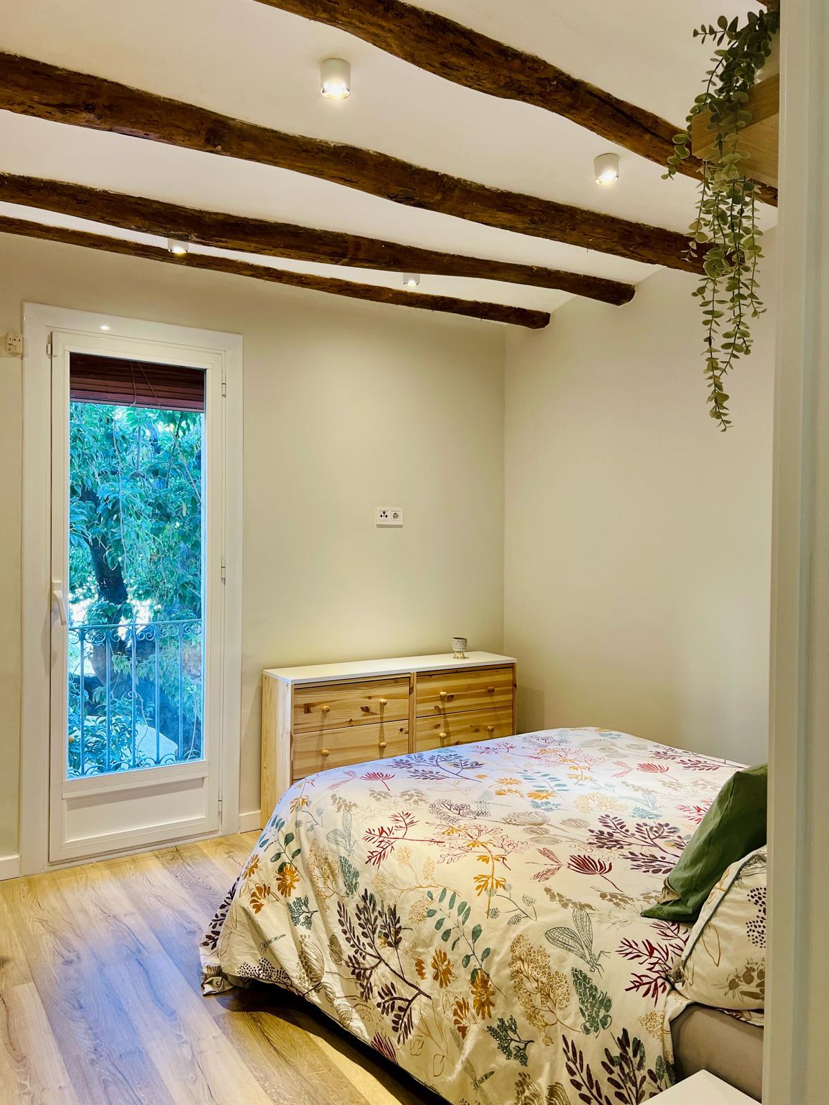 reforma integral salón vigas madera Ferrol